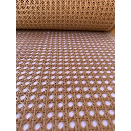 Palhinha Indiana Sextavada Tela de Rattan Imbuia Mel 1,00x80cm - 2