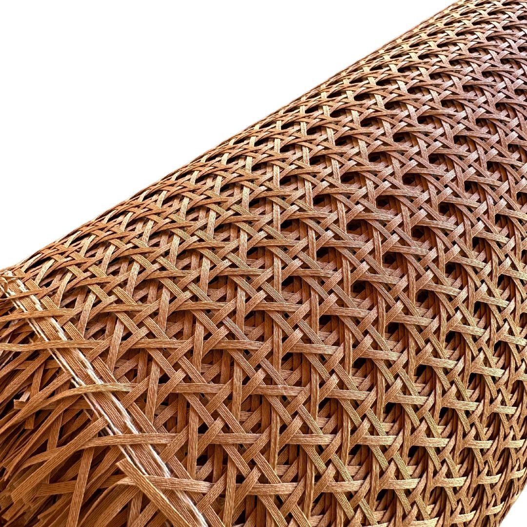 Palhinha Indiana Sextavada Tela de Rattan Imbuia Mel 1,00x80cm - 4