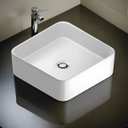 Ver imagem 3 de Cuba de Apoio Quadrada 35x35cm Vox Lite Branca Kohler Branco Porcelana Vitrificada