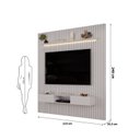 Ver imagem 4 de Painel Ripado para TV até 60 Polegadas com LED MDF 223CMX240CM Trento