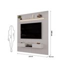 Ver imagem 4 de Painel Ripado para TV até 60 Polegadas com LED MDF 223CMX240CM Trento