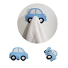 Gancho de Parede Infantil Formato Carro, Azul, Decorativo para Toalhas e Roupas:carro - 1