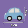 Gancho de Parede Infantil Formato Carro, Azul, Decorativo para Toalhas e Roupas:carro - 7