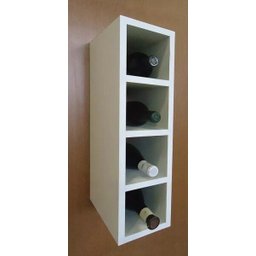 Garrafeiro Adega Nicho MDF Bp Porta Garrafas Branco - 4