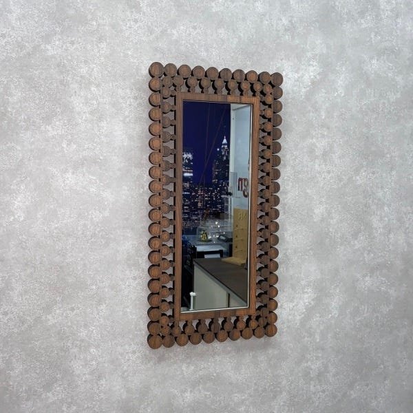 Espelho Decorativo Moldura Corpo Inteiro Palermo 40x110 - 9