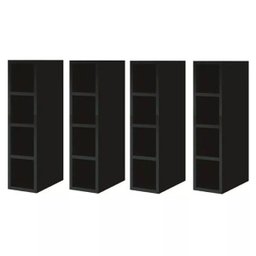 Garrafeiro Adega Nicho Mdf Bp Porta Garrafas Preto - 3