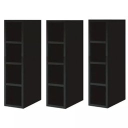 Garrafeiro Adega Nicho Mdf Bp Porta Garrafas Preto - 2