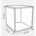 Ver imagem 2 de Nicho Decorativo Quadrado 31x31x15 Preto