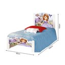 Ver imagem 4 de Cama Solteiro Infantil Princesa Sofia Adesivada com Colchão
