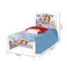Cama Solteiro Infantil Princesa Sofia Adesivada com Colchão - 4