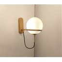 Ver imagem 5 de Arandela Nórdica Jabuticaba Dourada Para Hall de Entrada Sala Quarto Cabeceira de Cama