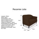 Ver imagem 5 de Namoradeira Julia A02 Suede - Doce Sonho Móveis Cor Marrom