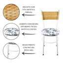 Ver imagem 2 de 2 Cadeiras Brancas para Cozinha Viena Palha:Floral Branco
