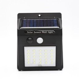 Luminária Solar Parede 25 LEDs Externa - 1 Luminária Solar Parede 25 LEDs Externa - 1