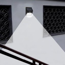 Luminária Solar Parede 25 LEDs Externa - 8 Luminária Solar Parede 25 LEDs Externa - 8