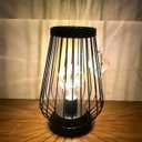 Ver imagem 2 de Luminária Aramada com 8 Leds Preta 21cm