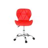 Cadeira de Escritório com Base Giratória Estofada Slim Vegas - 1
