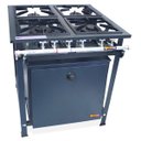 Ver imagem 1 de Fogão Industrial 4 Bocas 2QD e 2QS Baixa Pressão P7 com Forno 126L de Piso