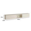Ver imagem 2 de Nicho Basculante 260cm C/ 2 Portas P/ Painel de Tv 100% Mdf Cor:luna