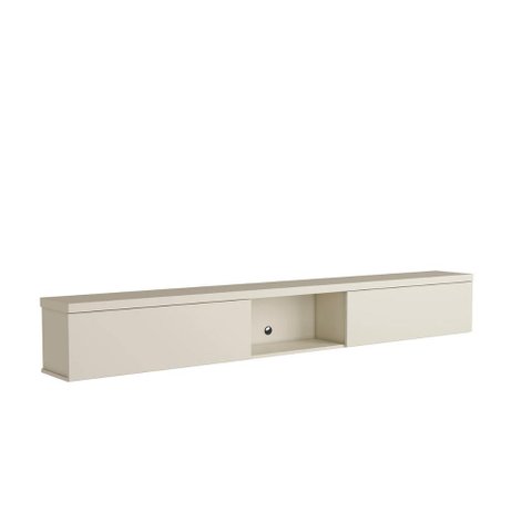 Nicho Basculante 260cm C/ 2 Portas P/ Painel de Tv 100% Mdf Cor:luna