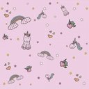 Ver imagem 2 de Papel de Parede Infantil Unicórnio Menina
