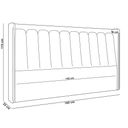 Ver imagem 5 de Cabeceira Cama Box Casal Estofada com Led 140cm Moan P05 Couríssimo Whisky Bouclê Cru - Lyam Decor