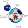 Bola de Futebol Infantil Sonic S011 Azul e Branca N5- Bbr Bbr Toys - 4