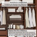 Ver mais imagens de Guarda-Roupa Casal 2 Portas de Correr com Pés 229cm 100% MDF Talin Espresso Móveis Marrom/Jequitiba