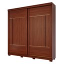 Ver imagem 3 de Guarda-Roupa Casal 2 Portas de Correr com Pés 229cm 100% MDF Talin Espresso Móveis Marrom/Jequitiba