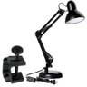 Luminária Garra+Base Mesa Articulável Leitura Desenho Preto - 1