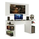 Ver imagem 6 de Mesa Para Computador Gamer e Painel Para Tv Até 50 Branco
