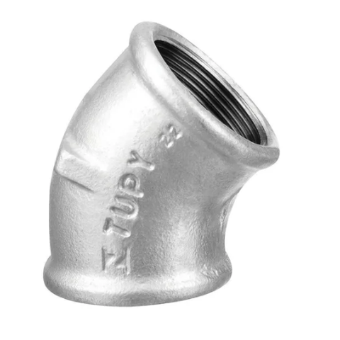 Cotovelo 45º - 1.1/2 " Cotovelo Joelho Metal Galvanizado 45º 1.1/2 Polegada Tupy Tupi