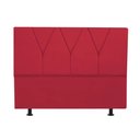 Ver imagem 1 de Cabeceira Estofada Solteiro 110CM Jade Courino Vermelho - D A DECOR D&A Decor