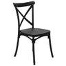 Kit 8 Cadeiras Cross Katrina Jantar Varanda Preto - 2