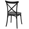 Kit 8 Cadeiras Cross Katrina Jantar Varanda Preto - 4