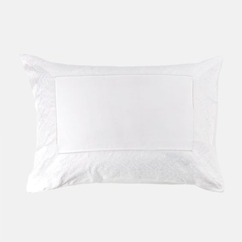 Fronha Algodão 50x70 400 Fios Muguet Blanc Blue Gardenia