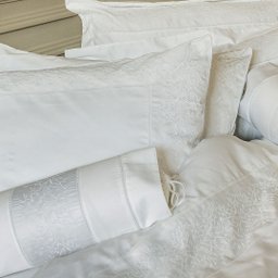 Fronha Algodão 50x70 400 Fios Muguet Blanc Blue Gardenia - 2