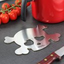 Ver imagem 1 de Apoio de Panelas - Inox Escovado - Modelo Caveira -Love Skul