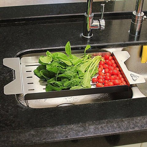 Grade de Cuba para Pia 36 a 42 Cm - New - Inox Polido