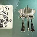 Ver imagem 1 de Apoio de Talheres de Mesa - Chápeu do Chef - Inox Escovado