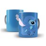 Caneca Xícara Stitch e Angel em Cerâmica 325ml - 1