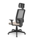 Ver imagem 3 de Cadeira Presidente Brizza Plaxmetal Tela Cinza Base Standard Back System Assento Fendi T87