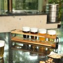 Ver imagem 1 de Degustador de Cerveja Sampler - Inox Escovado e Madeira Teca