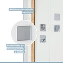 Ver imagem 5 de Guarda-roupa Roupeiro Life 3 Portas 2 Gavetas Tigus Baby - Flex Color Branco/ypê/branco