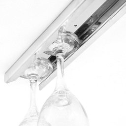 Suporte Porta Taças Teto -Inox-40 Cm Para taças Base 8 Cm - 2