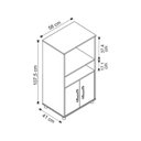 Ver imagem 4 de Balcão para Cozinha 2 Portas 2 Nichos Nova Mobile Branco