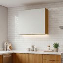 Ver imagem 1 de Armário Aéreo de Cozinha 100% Mdf 2 Portas 0,80m Lais
