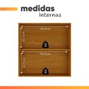 Ver imagem 5 de Armário Aéreo de Cozinha 100% Mdf 2 Portas 0,80m Lais
