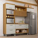 Ver imagem 1 de Cozinha Completa com Torre Quente 100% Mdf Princesa Freijó/off White Nesher