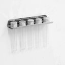 Ver imagem 2 de Suporte Porta Temperos Inox Escovado com 5 Tubetes de Parede